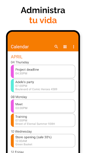 Captura de pantalla de Calendario Sencillo