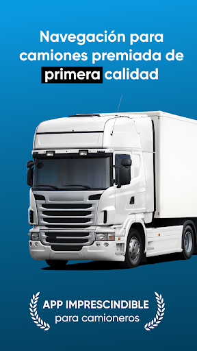 Captura de pantalla de TomTom GO Expert para camiones