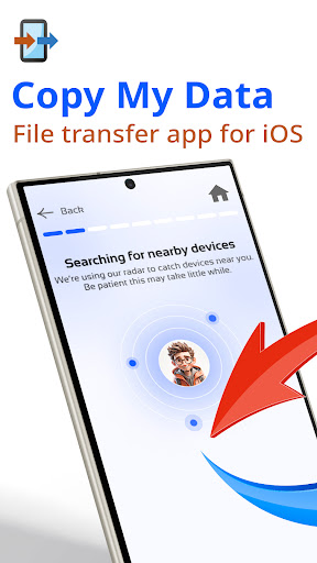 Captura de pantalla de Copy My Data: Transferir a iOS