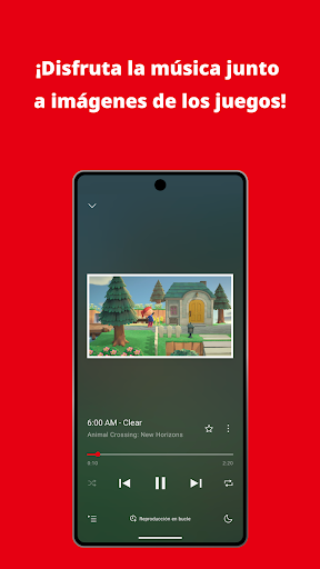 Captura de pantalla de Nintendo Music