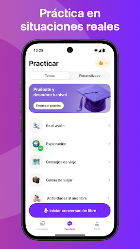 Captura de pantalla de Hablar inglés Praktika
