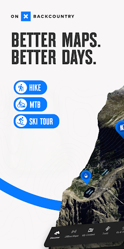 Captura de pantalla de onX Backcountry Trail Maps GPS
