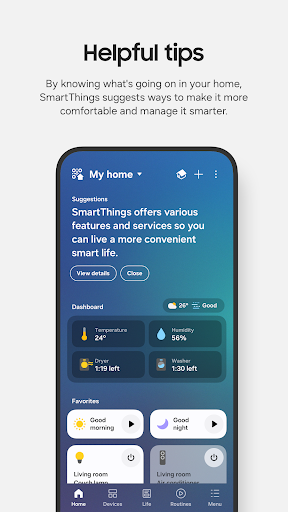 Captura de pantalla de SmartThings
