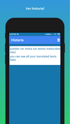 Captura de pantalla de Traductor de ingles a español