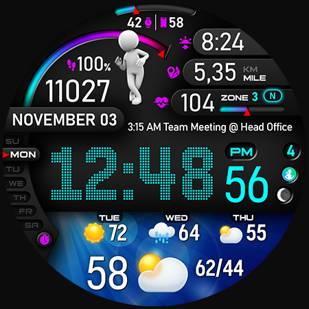 Captura de pantalla de PER23 Digital Watch Face