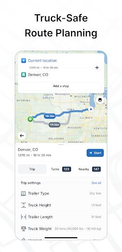 Captura de pantalla de TruckMap - Truck GPS Routes