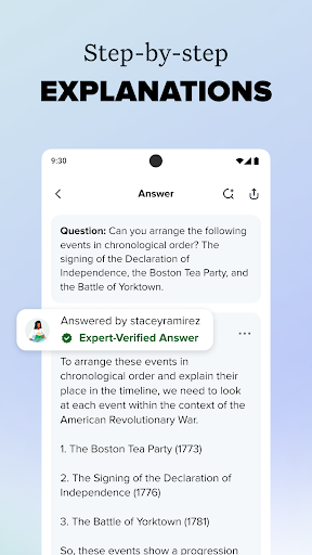 Captura de pantalla de Brainly – Ayuda para estudiar
