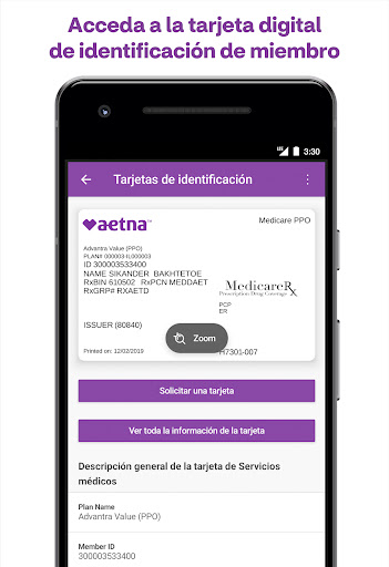 Captura de pantalla de Aetna Health