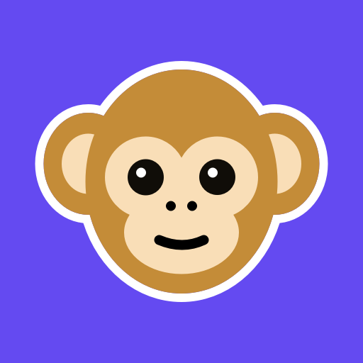 Monkey - make new friends-Symbol