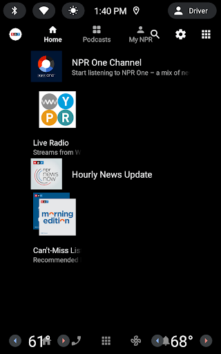 Captura de pantalla de NPR: National & Local News