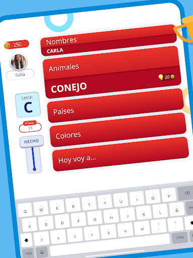 Captura de pantalla de Stop 2: Juego Basta en Español