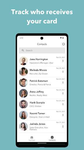 Captura de pantalla de Blinq: Digital Business Card