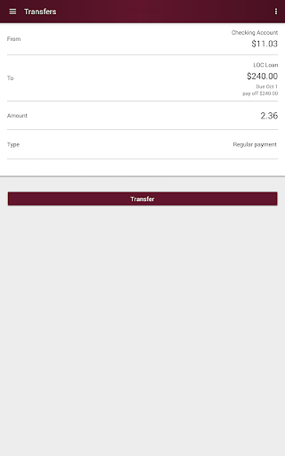 Mechanics Bank Mobile Banking screenshot