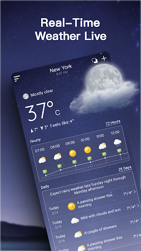 Captura de pantalla de Pronóstico del tiempo en vivo