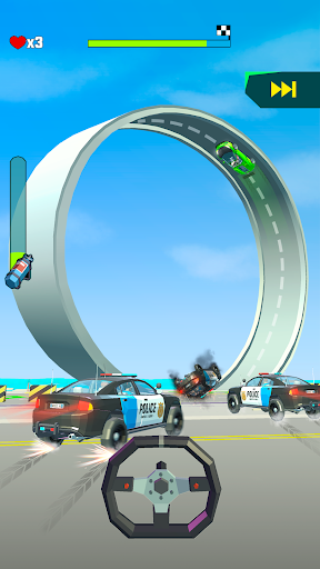 Captura de pantalla de Crazy Rush 3D - A correr