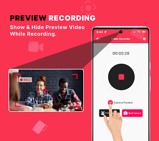 Background Video Recorder App screenshot