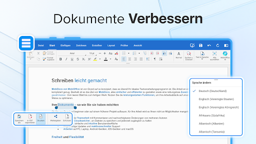 MobiOffice: Word, Sheets, PDF Screenshot