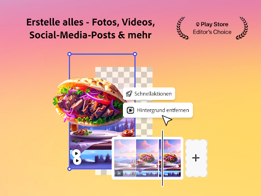 Adobe Express: KI Foto, Video Screenshot