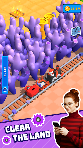 Captura de pantalla de Train Miner: Juego de trenes