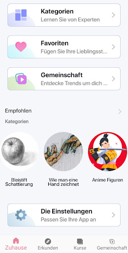 Zeichnen Lernen: Skizzen App Screenshot