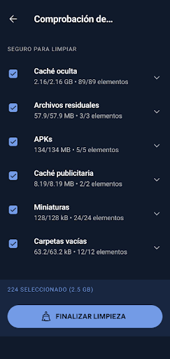 Captura de pantalla de CCleaner – Limpiador de Móvil
