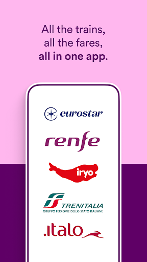Captura de pantalla de Trainline: Train travel Europe