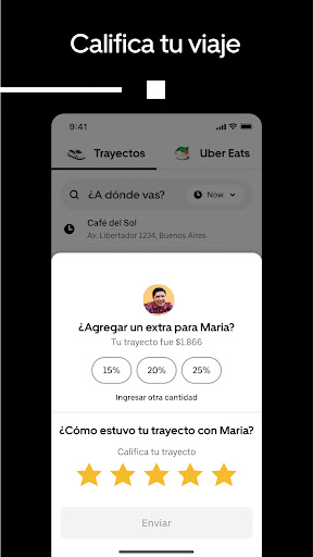 Captura de pantalla de Uber Lite