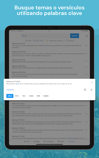 Captura de pantalla de Biblia para la Vida