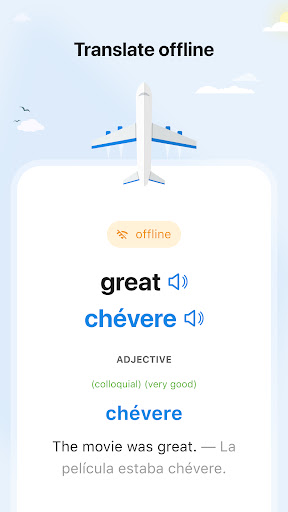 Captura de pantalla de SpanishDictionary.com Learning