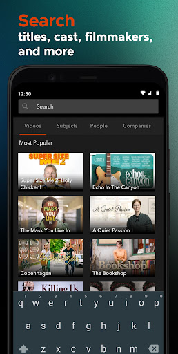Captura de pantalla de Kanopy