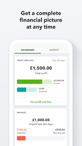 Captura de pantalla de QuickBooks Online Accounting