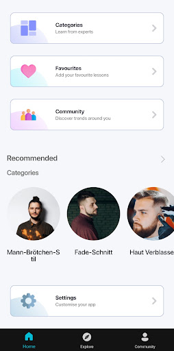 Herren Frisuren App Screenshot