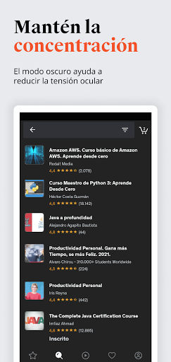 Captura de pantalla de Udemy - Cursos Online