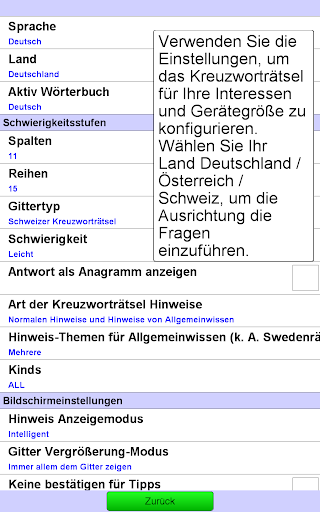 Deutsches Kreuzworträtsel Screenshot