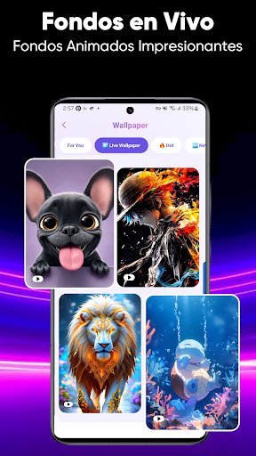 Captura de pantalla de Pantalla Bloqueo Zíper & Fondo