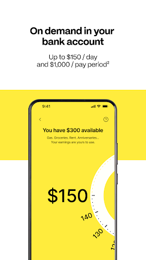 Captura de pantalla de EarnIn: Why Wait for Payday?