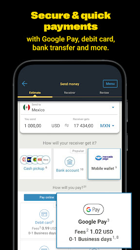 Western Union Send Money Now screenshot