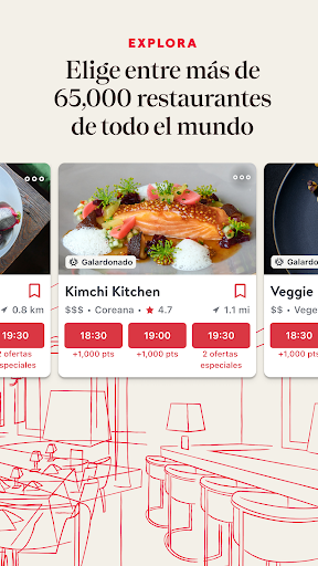 Captura de pantalla de OpenTable