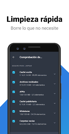 Captura de pantalla de AVG Cleaner: limpiador