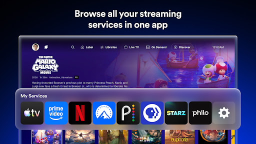 Captura de pantalla de Plex: TV en vivo, pelis y más