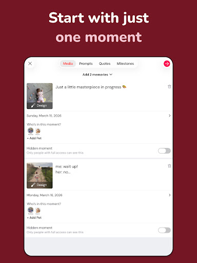 Tinybeans Private Family Album screenshot
