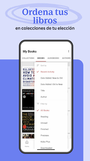 Captura de pantalla de Kobo Books eBooks Audiolibros