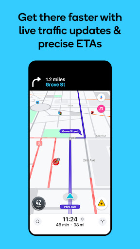 Captura de pantalla de Waze Navegación y Tráfico