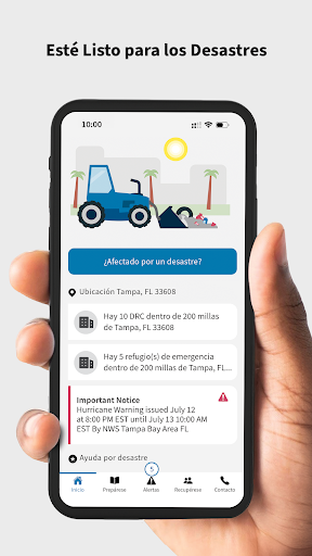 Captura de pantalla de FEMA