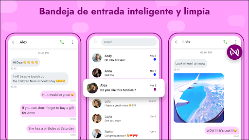 Captura de pantalla de Mensajes - App de mensajería