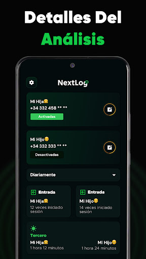 Captura de pantalla de NextLog