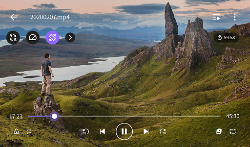 Captura de pantalla de KMPlayer, Reproductor de video