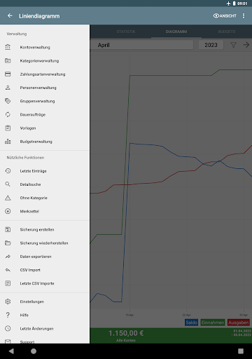 Mein Haushaltsbuch Screenshot