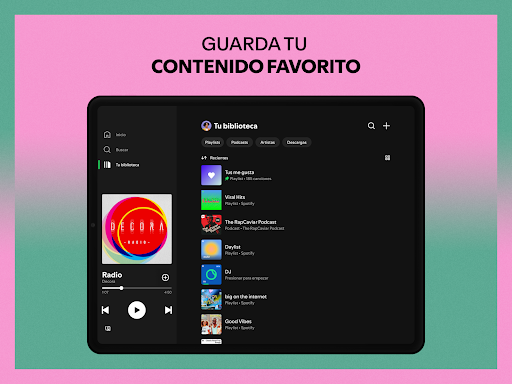 Captura de pantalla de Spotify: app música y podcasts