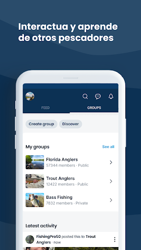 Captura de pantalla de Fishbrain Pronósticos de pesca